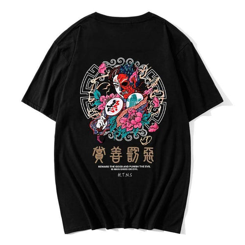 Geisha-Oni - is Man Good or Evil? T-Shirt - WonderBoy
