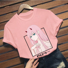 Load image into Gallery viewer, ⌜Darling In The Franxx⌟  Fanart Zero Two T-shirt - WonderBoy
