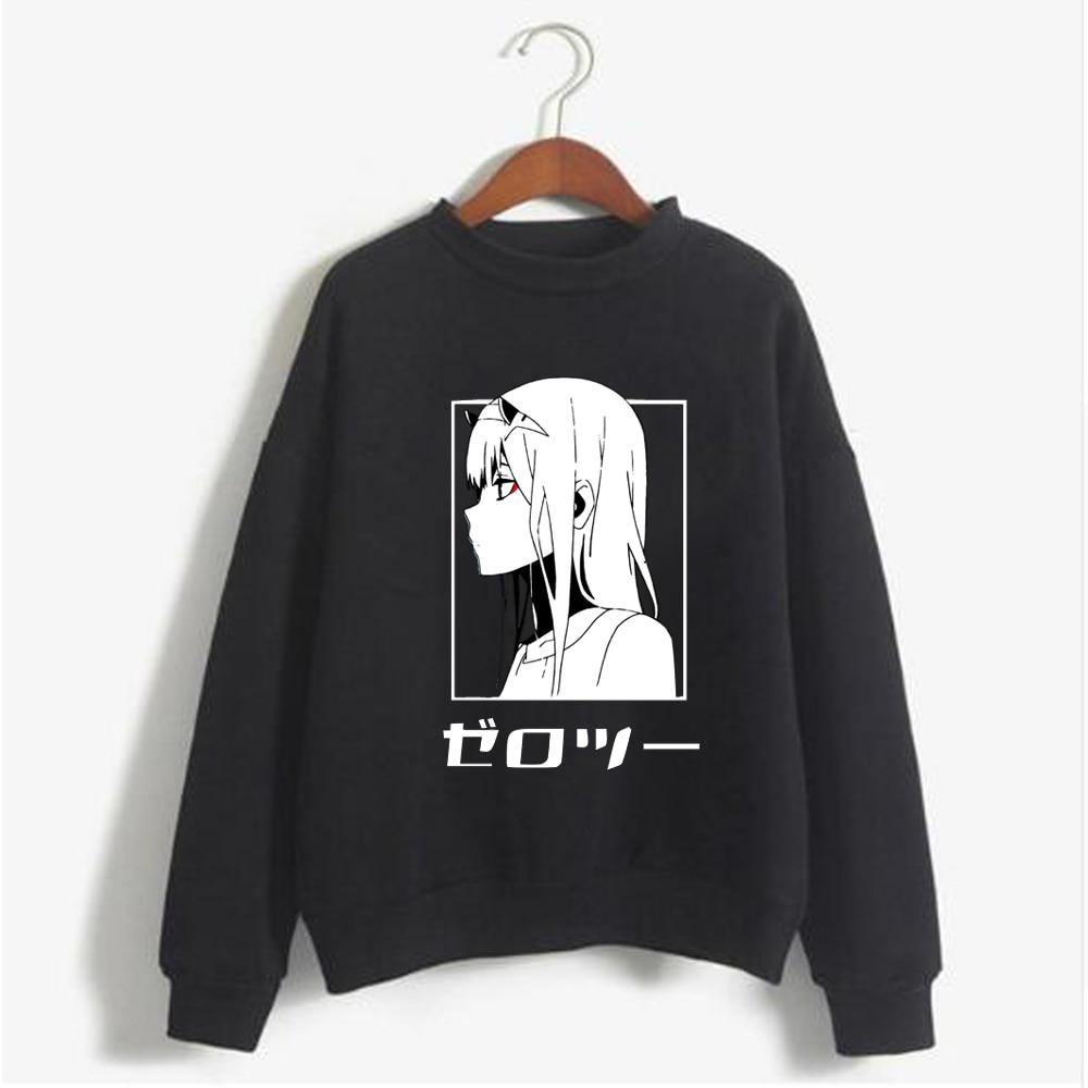 ⌜Darling in the Franxx⌟  Monochromatic Zero Two Sweatshirt - WonderBoy