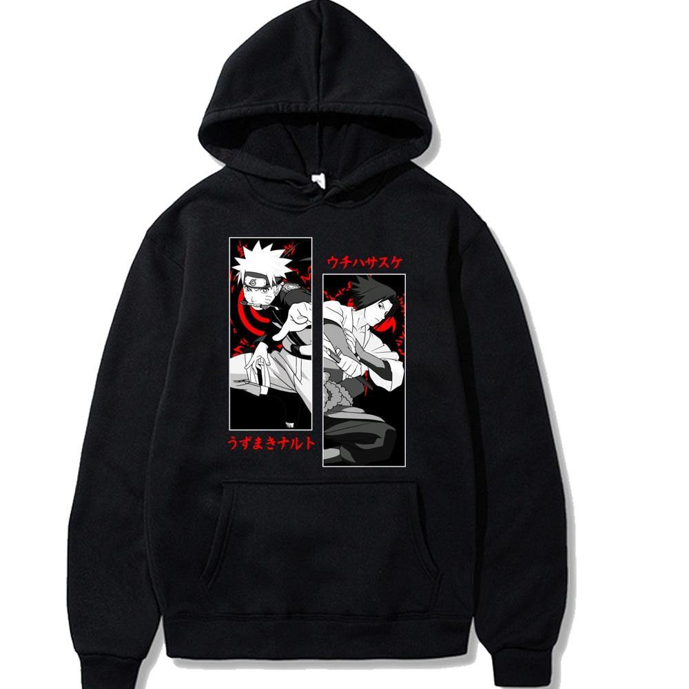 ⌜Naruto Shippuden⌟ Naruto X Sasuke Hoodie - WonderBoy