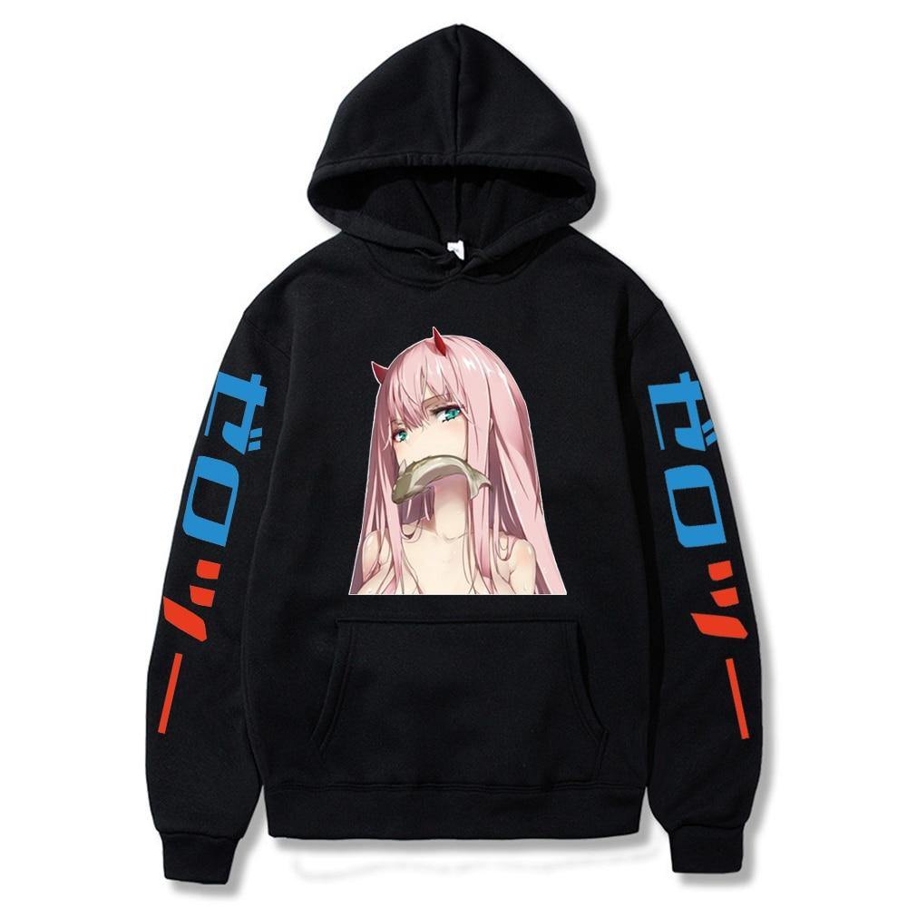 ⌜Darling In The Franxx⌟  Nom! Zero Two Hoodie - WonderBoy