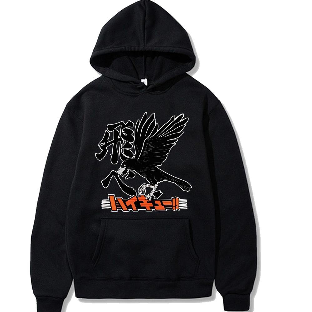 ⌜Haikyuu⌟ Karasuno Crow Hoodie - WonderBoy