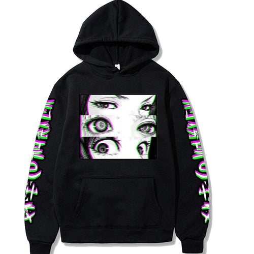 ⌜Prison School⌟ Glitched Eyes Hoodie - WonderBoy