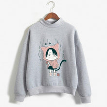 Load image into Gallery viewer, ⌜Attack On Titan⌟ Chibi Neko Levi Sweatshirt - WonderBoy
