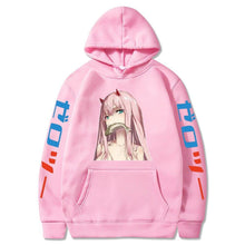 Load image into Gallery viewer, ⌜Darling In The Franxx⌟  Nom! Zero Two Hoodie - WonderBoy
