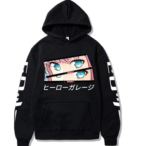 ⌜Darling in the Franxx⌟  Zero Two's Eyes Hoodie - WonderBoy