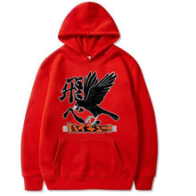 Load image into Gallery viewer, ⌜Haikyuu⌟ Karasuno Crow Hoodie - WonderBoy
